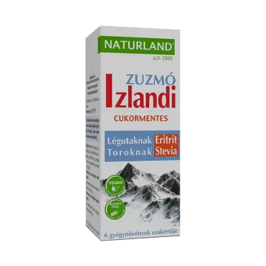 izlandi zuzmó édesítőszerekkel 150 ml