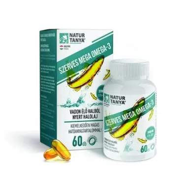 Naturtanya mega omega-3 vadvízi halolaj extra EPA és DHA tartalom kapszula 60 db