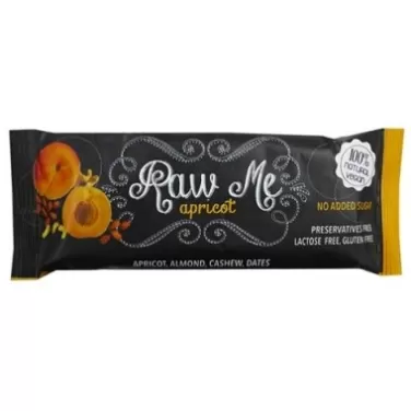 Raw Me nyers gyümölcsszelet sárgabarackos 45 g