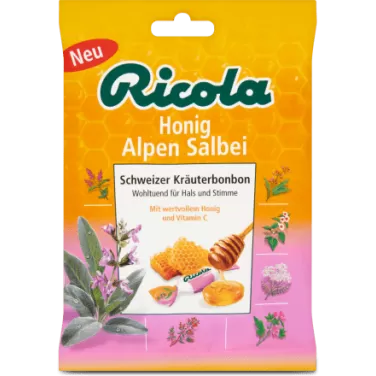 Ricola cukorka mézes-zsályás zacskós 75 g