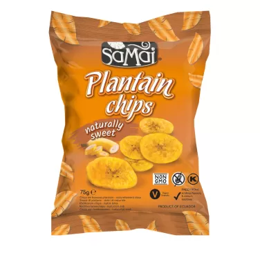 plantain főzőbanán chips natúr édes 75 g