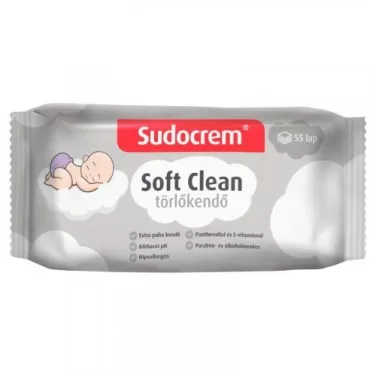 baba törlőkendő soft clean 55 db