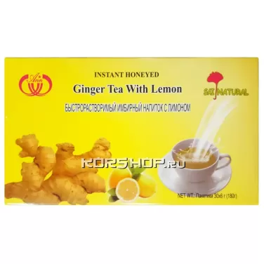 instant mézes gyömbér tea citrommal 15x18g 270 g