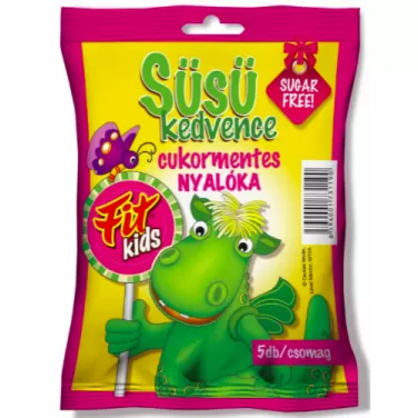 Süsü kedvence cukormentes nyalóka zacskós 5x10g 50 g