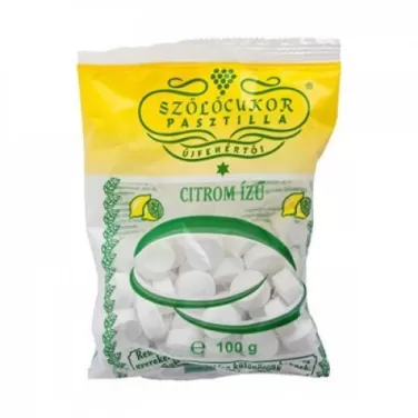 Szőlőcukor pasztilla citrom zacskós 100 g