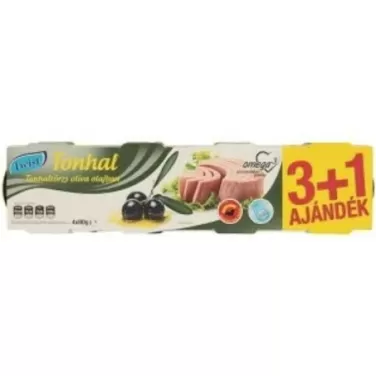 tonhaltörzs olívaolajban 3+1 320 g