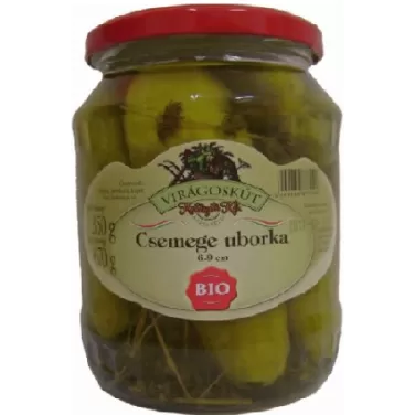 Bio csemege uborka 670 g