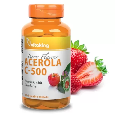 Acerola c-vitamin rágótabletta 500mg 40 db